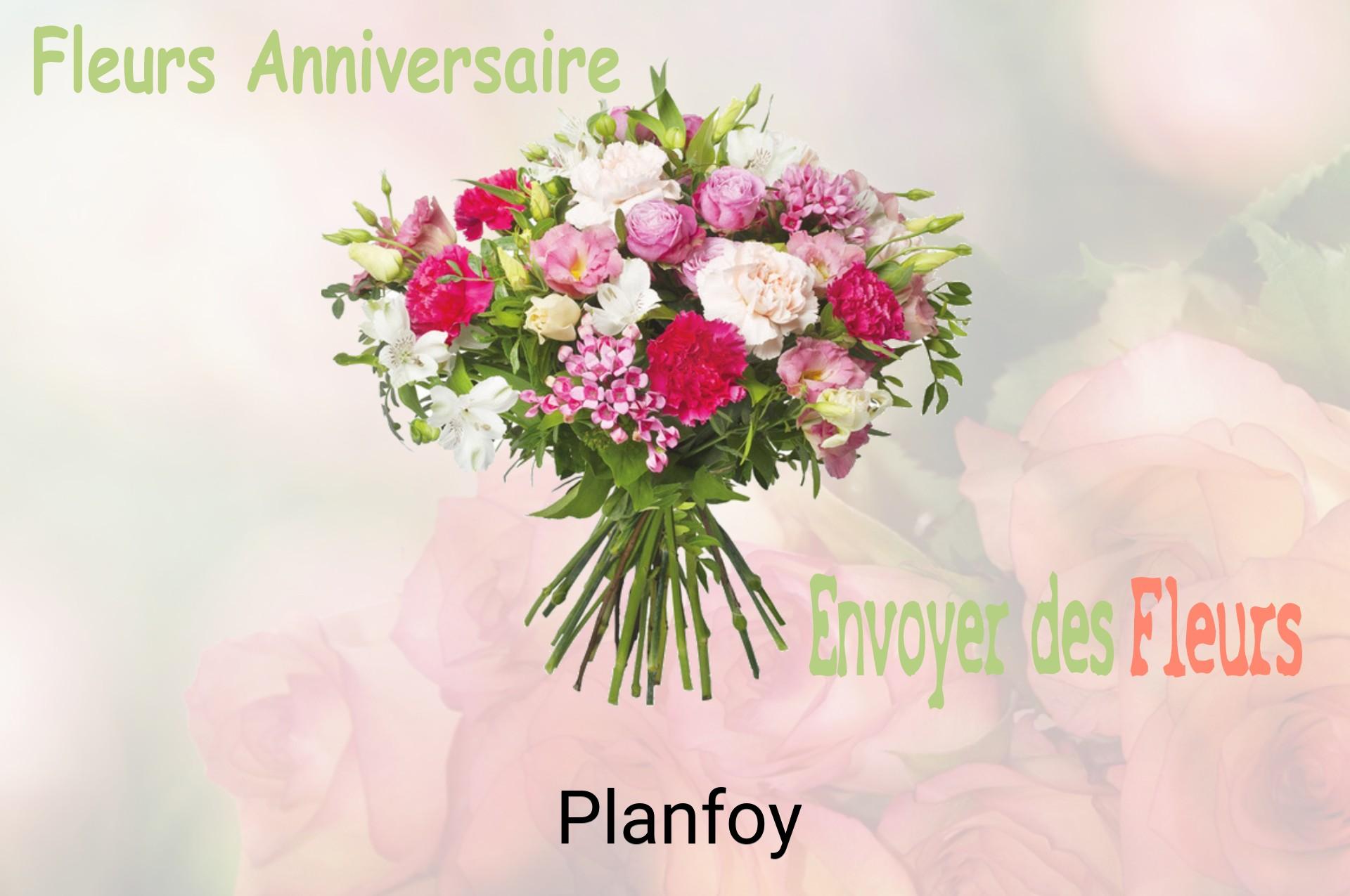 Bouquet de fleurs d’anniversaire livré à Planfoy